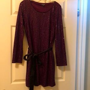 Purple sequence dress